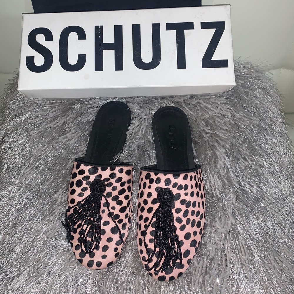 New! SCHUTZ Dyana Pony hair slides!!